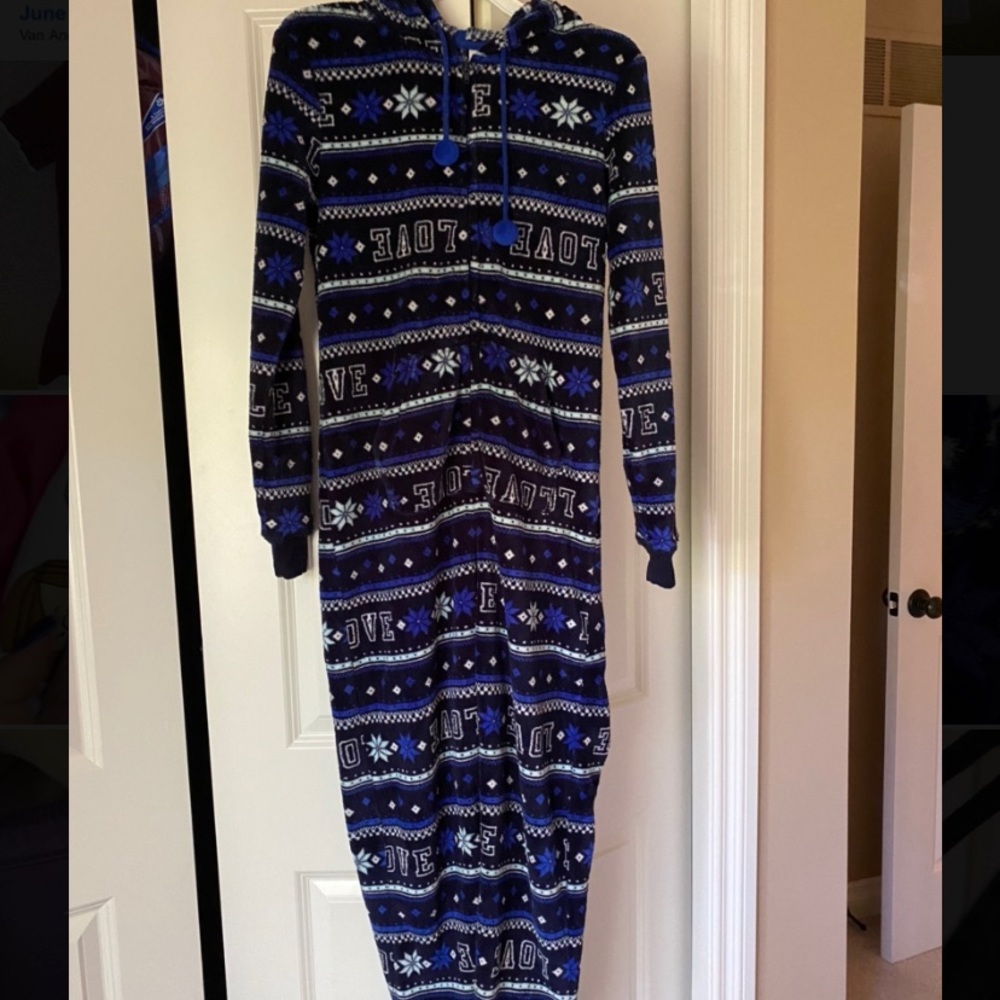 Blue Snowflake Onesie
